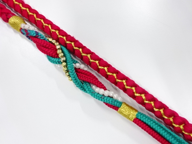 JAPANESE KIMONO / HAND-TIED OBIJIME CORD FOR FURIOSDE 